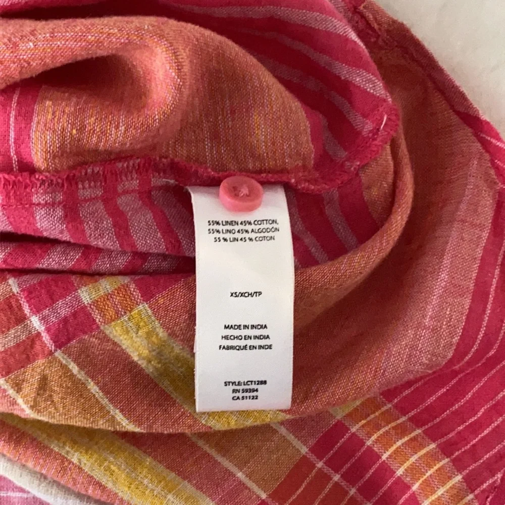 beachlunchlounge spencer shirt made with linen size XS - Picture 12 of 13